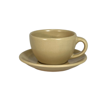 SERO EGG CUP AND SAUCER SET PASTEL CREAM 17CL ( EG2023M )