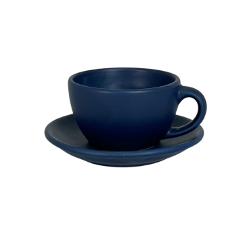 SERO EGG CUP AND SAUCER SET DARK BLUE 17CL ( EG2025M )
