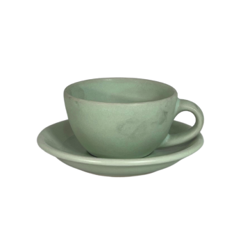 SERO EGG CUP AND SAUCER SET PASTEL GREEN 17CL ( EG2020M )