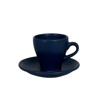 SERO TULIP CUP SAUCER SET PASTEL DARK BLUE 17CL ( TU2025M )